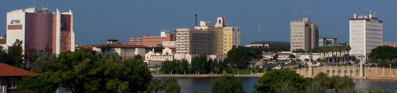 Downtown Lakeland skyline photographed in 2004